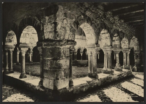 Environs de Brioude – Abbaye de Lavaudieu,  le cloître