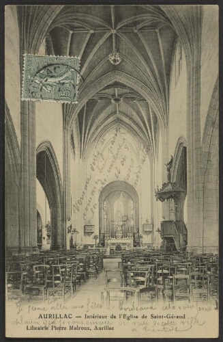 Intérieur de l'Eglise St Géraud