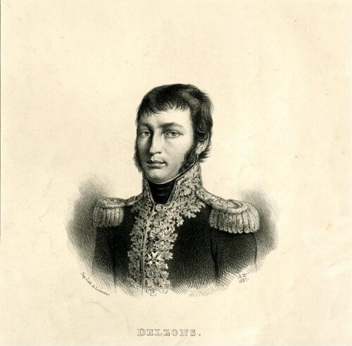 Lithographie du Général Delzons