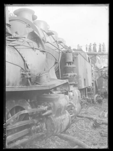 Déraillement du train en  1917 à Nierveze (entre Thièzac et Saint-Jacques-des-Blats)