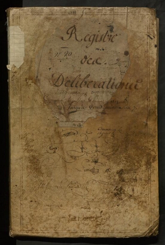 Registre des délibérations 1797 à 1798