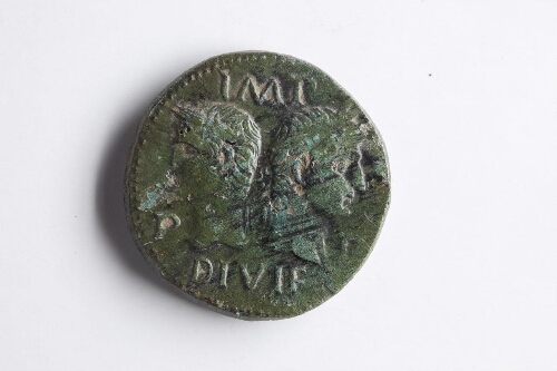 Dupondius de Nîmes avec "Auguste et Agrippa"