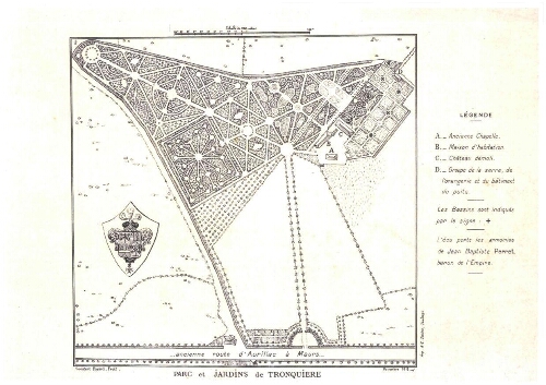 Plan du parc de Tronquières