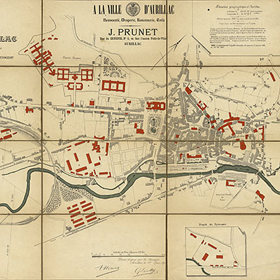 plan Aurillac année 1891